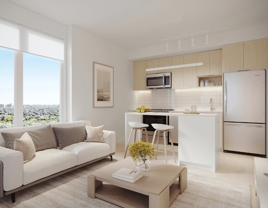 Kitchen in a Two Bedroom Suite at 610 Martin Grove slider-img